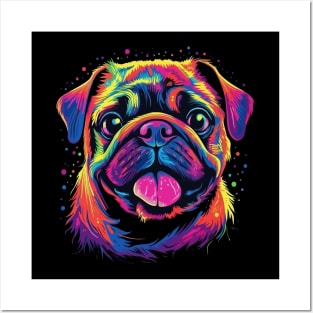 Pug Smiling Posters and Art